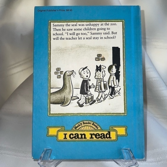 Weekly Reader Book Sammy‎ the Seal I Can Read Harper & Row Vintage EUC Like New - Picture 2 of 8